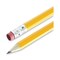Universal HB #2 Pre-Sharpened Woodcase Pencil - Black Lead, Yellow Barrel (24/Pack)